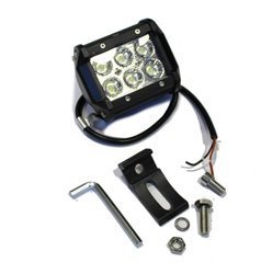 LED pracovní světlo 6, 18W, 720 lm, E9, montážní sada IP67. spot čtyřkolka, auto, utv - BX20001S