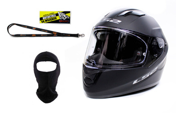 Motocyklová přilba LS2 FF320 Solid Black Matt + Gratis !