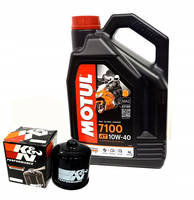 Olej motul 7100 4l 10w40 4t (syntetický) + olejový filtr KN204