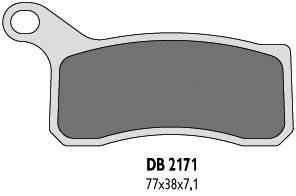 Přední brzdové destičky DELTA - ktm sx / xc 450 / 505 / 525 - DB2171OR-D