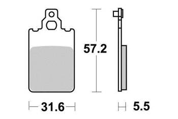 Přední brzdové destičky KYOTO - dt 50, x-limit, centro, f12, f15, free - S1069 / DB2660K