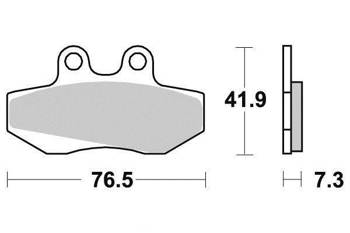 Přední brzdové destičky KYOTO - xr6, senda, gpr, cygnus, rs, rx, gpr - S1107 / DB2139K