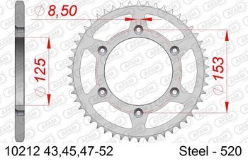 Zadní řetězové kolo 520 AFAM Honda crf / cr 125 / 250 / 450 r / x / rx - 10212-48 / JTR210-48