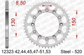 Zadní řetězové kolo 520 AFAM Yamaha yz / yzf / wrf 125 / 250 / 400 / 426 / 450 - 12323-48 / JTR251-48