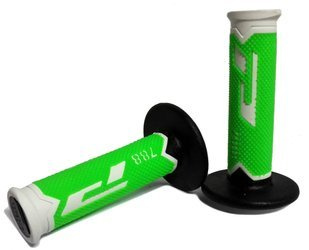 PROGRIP 788 crossové / enduro rukojeti (tříkomponentní) dl 115 mm zelená fluo/bílá - PG788GFW motocykl motorka motocykl