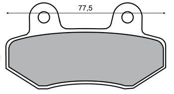 Brzdové destičky RMS - 225100580 / DB2200RMS