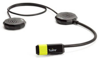 Twiins handsfree interkom 2.0, se dvěma reproduktory - bluetooth, telefon, hudba